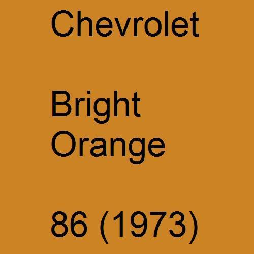 Chevrolet, Bright Orange, 86 (1973).